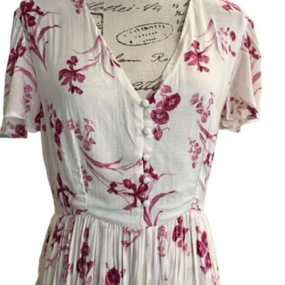 NWT Coco Jaimeson Floral Tiered Flowy Feminine Mini Dress Juniors Size Large - Picture 8 of 16